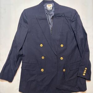 Talbots Dark Blue Wool Blazer